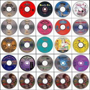 25 Vintage CD-ROM Kids Lot #4 (1996)